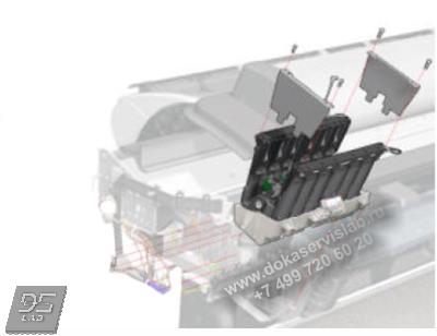 T0B51-67004 Станция подкачки чернил (левая) HP DesignJet Z2600, Z5600