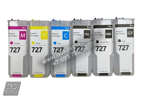 Перезаправляемые картриджи (ПЗК) для HP DesignJet: T920, T930, T1500, T1530, T2500, T2530