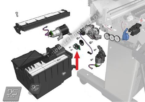 HP CR647-67023 Датчик энкодера HP DJ T1700, T1708, Z6, Z9+ 