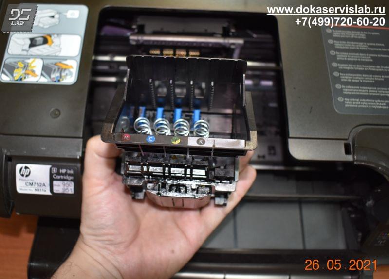 Восстановление и ремонт печатающей головки HP OfficeJet 8100